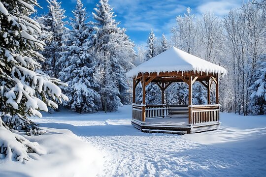 A frosty wonderland dazzles as a spotless, snow-draped place where every inch sparkles, shaping an alluring world.  
