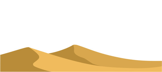 desert landscape background vector. sand dunes illustration
