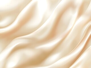 Obraz premium Soft Creamy Silk Texture with Elegant Flowing Fabric Waves
