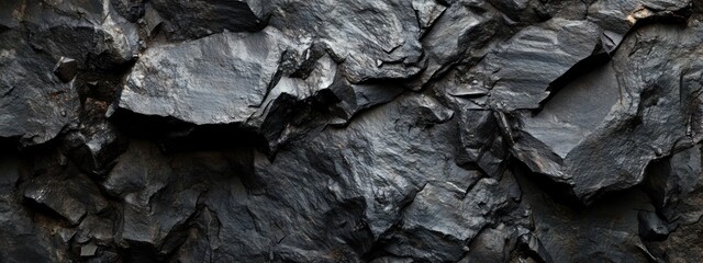Dark, rugged rock face texture