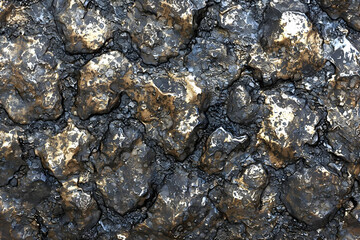 Dark gold rock texture background