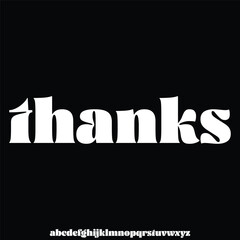 Unique modern trendy serif ink trap style alphabet display font vector