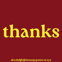 Unique modern trendy serif ink trap style alphabet display font vector