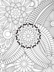 PrintFlowers Coloring Pages For Adules