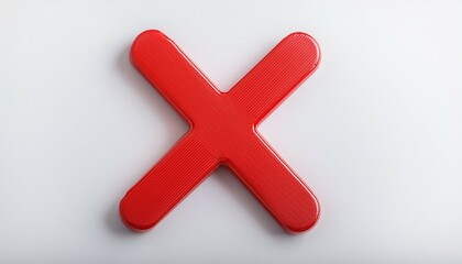 Obraz premium x on white 