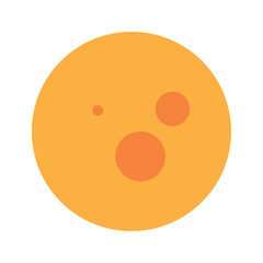 Isolated colored planet icon Flat design Vector