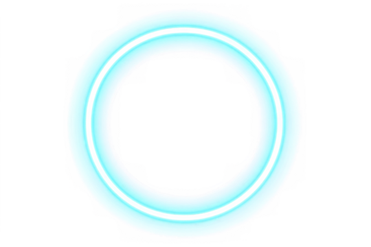 Shine blue neon circle frame for design  
