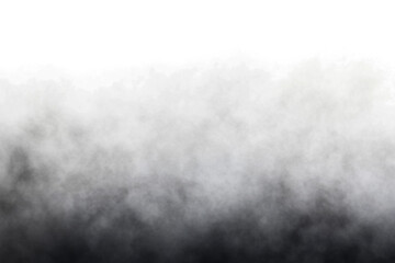 Black smoke fog cloud isolated on transparent white background. dark rising fog smog dust. smoke explosion. Design elements for Compositing, covering, overlay, PNG