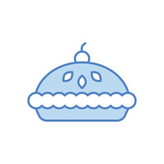 Pie vector icon 