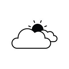 Cloudy  vector icon