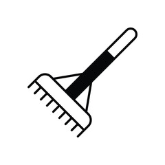 Rake vector icon