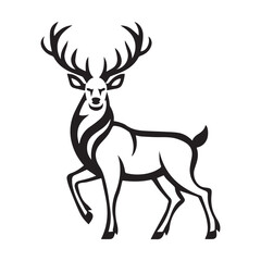 silhouette of a deer