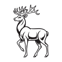 Fototapeta premium deer vector illustration