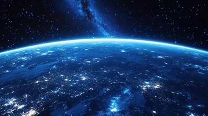 Fototapeta premium Planet earth viewed from outer space.