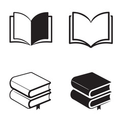 set of books vector