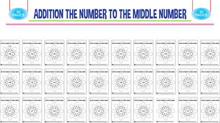 Editable addition math worksheets for childcare