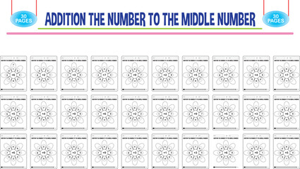 Editable addition math worksheets for childcare