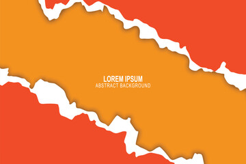 Fototapeta premium Torn paper banner background.