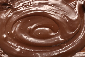 Melted milk chocolate as background