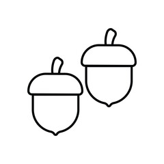 Acorn   vector icon