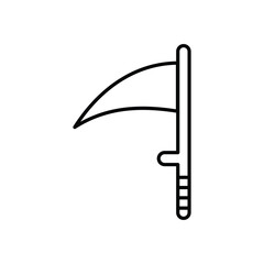 Scythe vector icon 