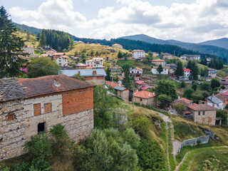 Obraz premium Village of Lilkovo with Authentic nineteenth century houses, Bulgaria
