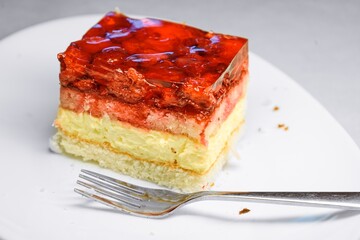 Delicious Strawberry Jelly Layer Cake