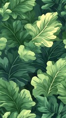 Fototapeta premium Lush Green Botanical Leaf Pattern Background Image
