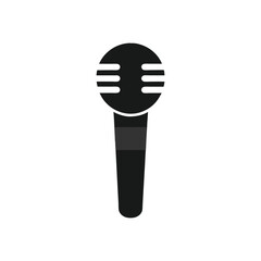 Simple Black Microphone Icon