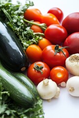 Various mixed fresh organic vegetable in Spring