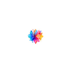 colorful pinwheel isolated on white background