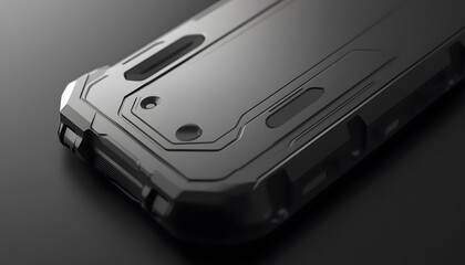 Close-up of a sleek, modern smartphone case highlighting its design and durability.