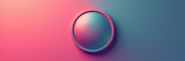 Obraz premium Simple isolated circular pin badge on a plain background , accessory, design element