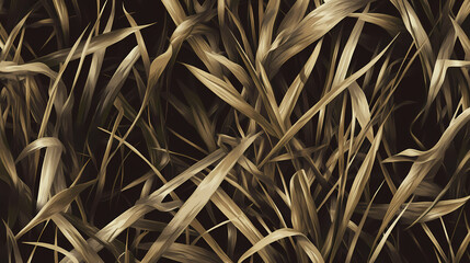 Shadow marsh grass blades hunting camouflage seamless camo pattern texture. Hidden Blade. Illustration