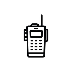 Walkie Talkie Icon Illustration for Communication and Emergency Services