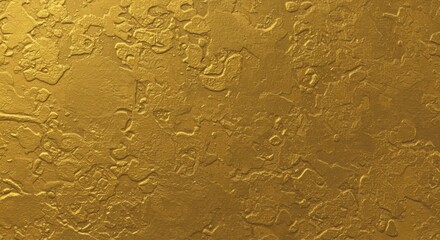 Fototapeta premium A rich, textured gold surface with intricate patterns and varying reflective qualities. This visually striking image can enhance design projects, from backgrounds to promotional materials.
