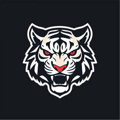 Tiger logo. Bold Tiger Head Graphic for Design. Tiger head vector illustration. 