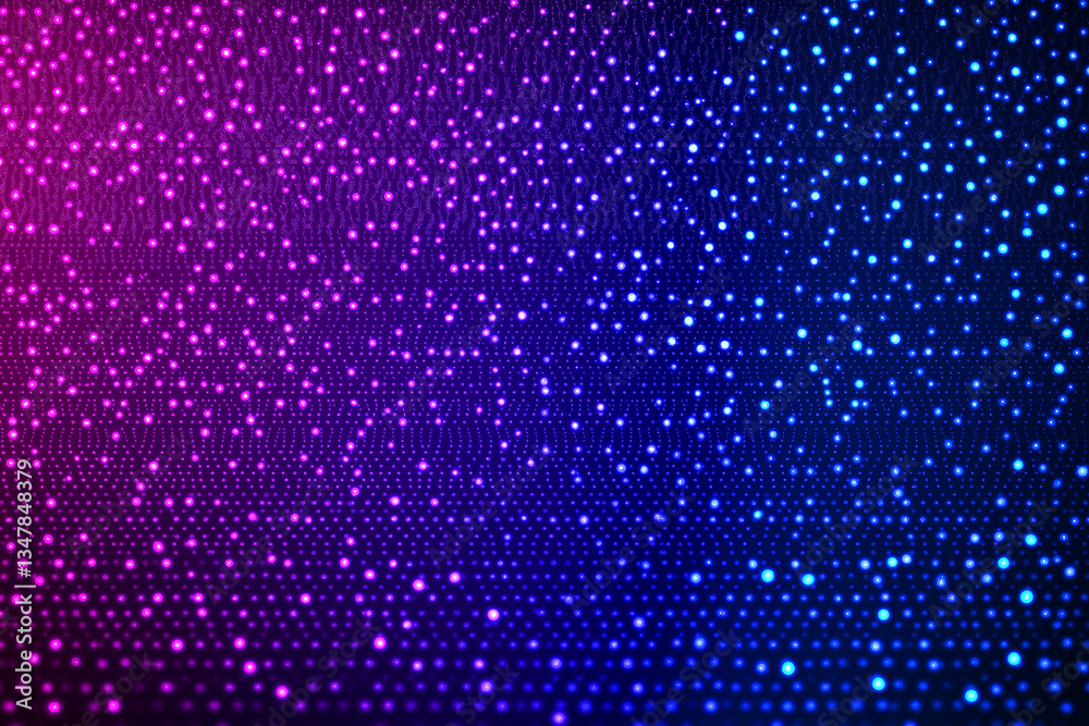 Poster Abstract background showing glowing particles creating a futuristic pattern