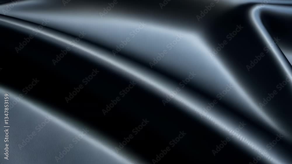 Poster smooth dark fabric with ripples creating an abstract background generative ai