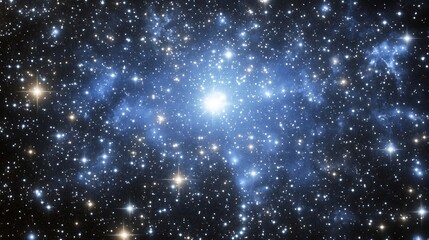 Obraz premium A stunning and vibrant image of a bright star cluster