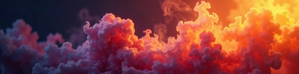 Whispy tendrils of smoke curl upwards, golden glow, airy texture, wispy strands