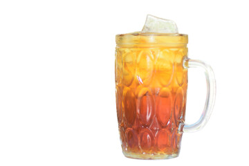sweet iced tea in a glass