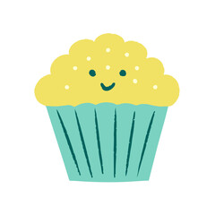 cupcake with cream