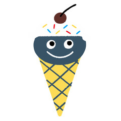 cartoon ice cream