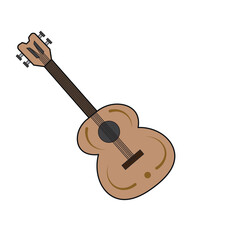 Isolated guitar mexican vector illustration