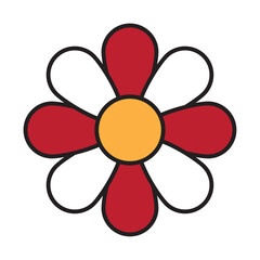 Isolated flower mexican vector illustration