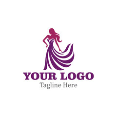 modern logo For a company with a woman in a dress.