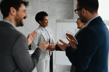 Meeting up with a new business colleges