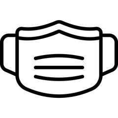 Mouth Mask line icon