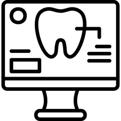 Monitor line icon